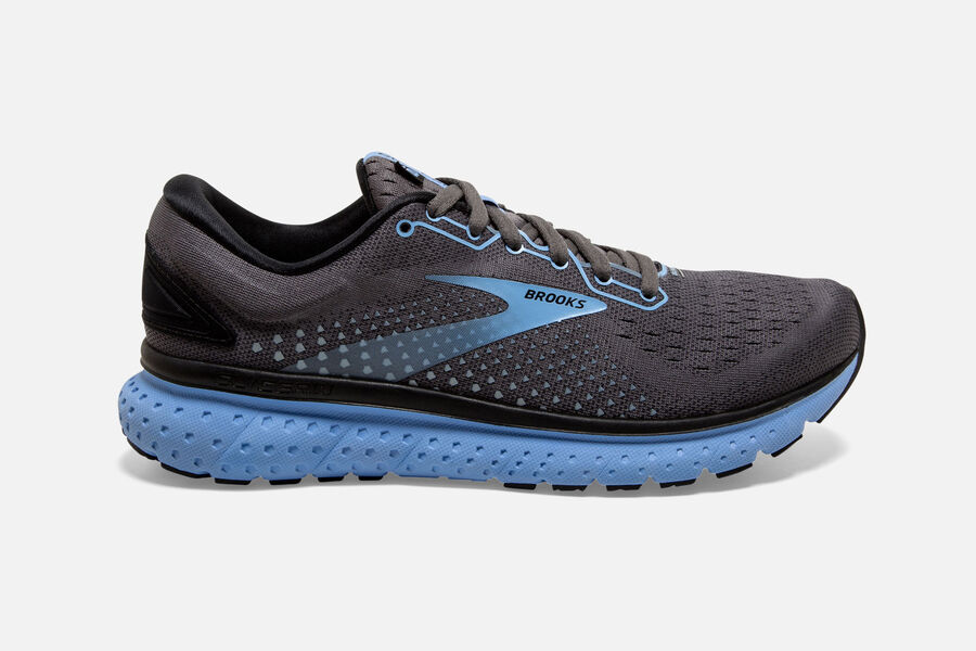 Brooks Glycerin 18 Road Running Shoes Womens Black/Blue 563280-FMY